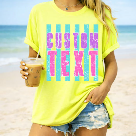 Summer Stripes - ‼️FULLY CUSTOMIZABLE‼️Transfer