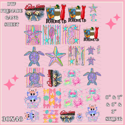 Youth Summer Days - 30x48 - PREMADE GANG SHEET