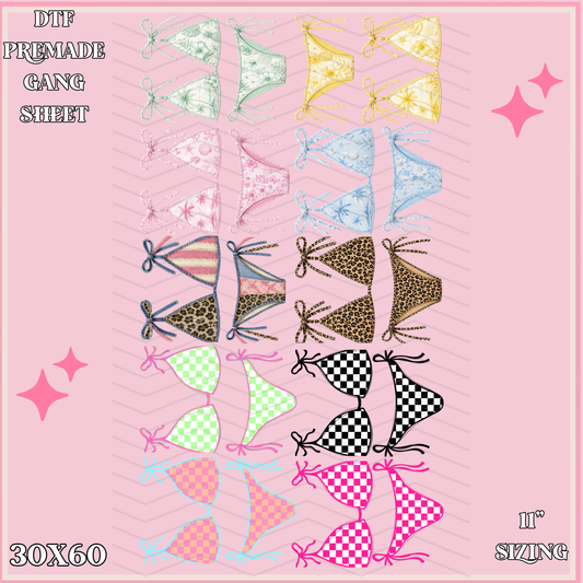 Bikini Season -  30x60 - PREMADE GANG SHEET