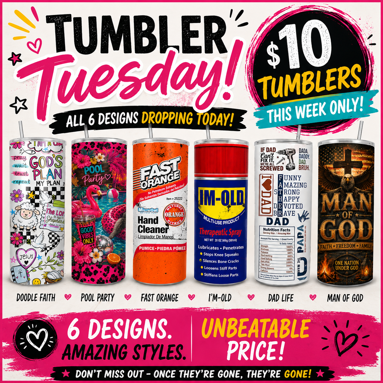 Tumbler Tuesday – 20oz Sublimated Tumblers ✨