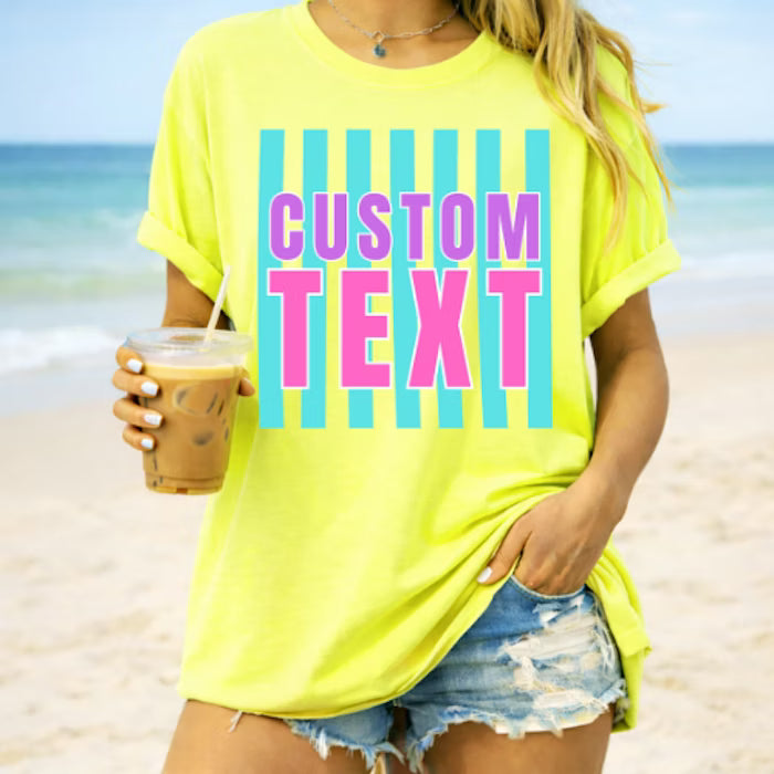 Summer Stripes - ‼️FULLY CUSTOMIZABLE‼️Transfer