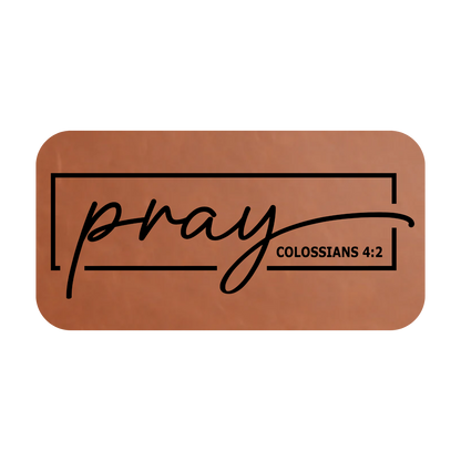Pray✝️ Leather Patch