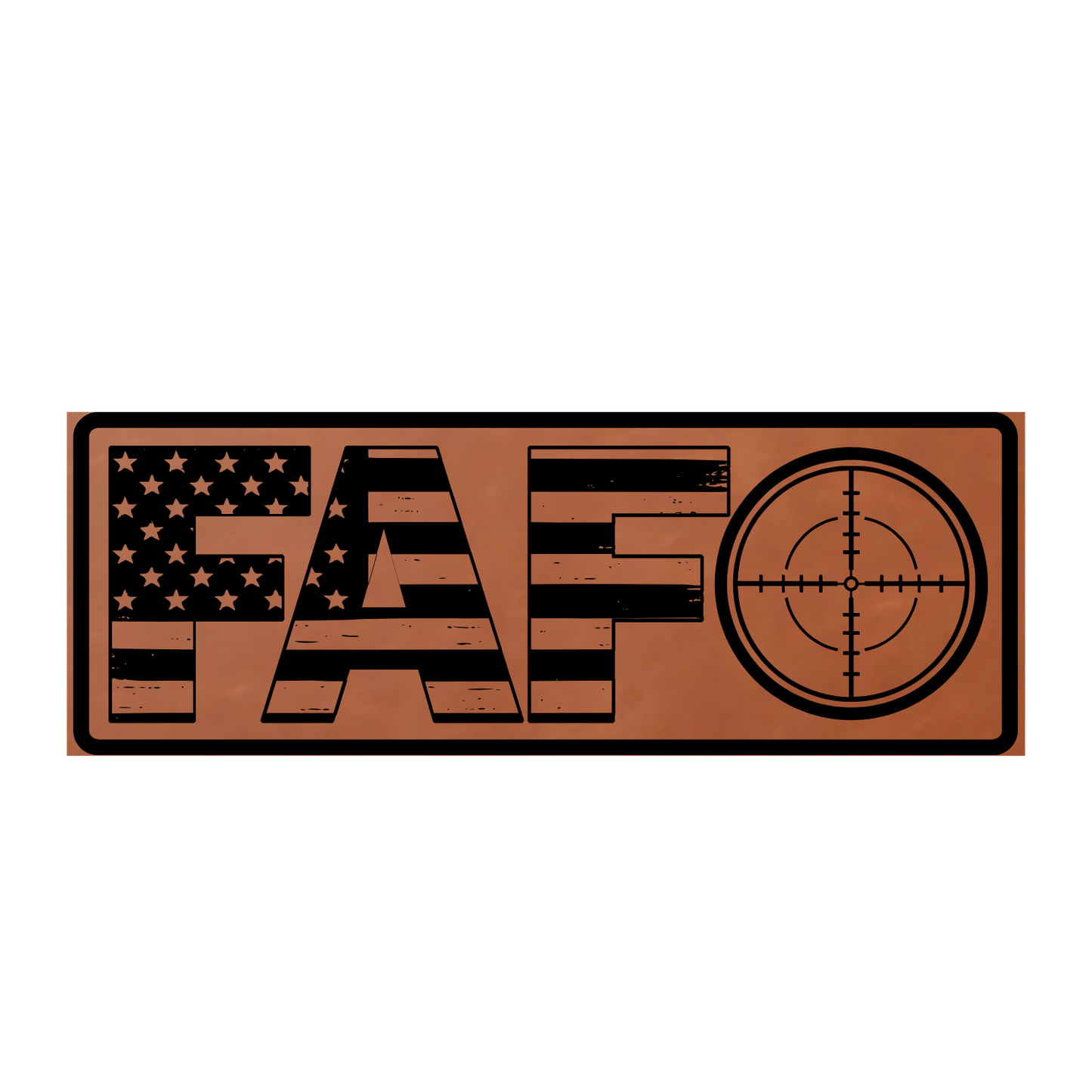 FAFO Leather Patch