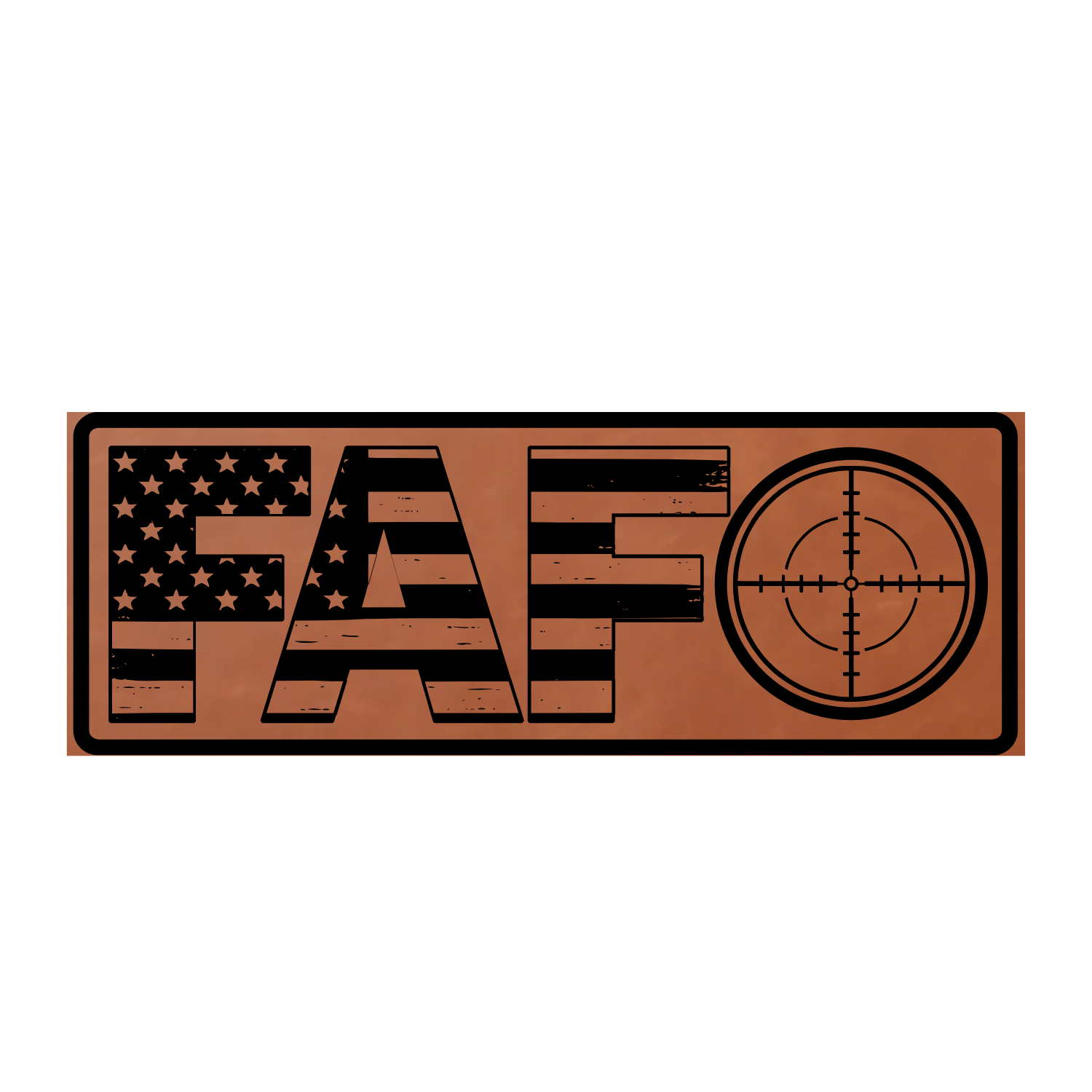 FAFO Leather Patch