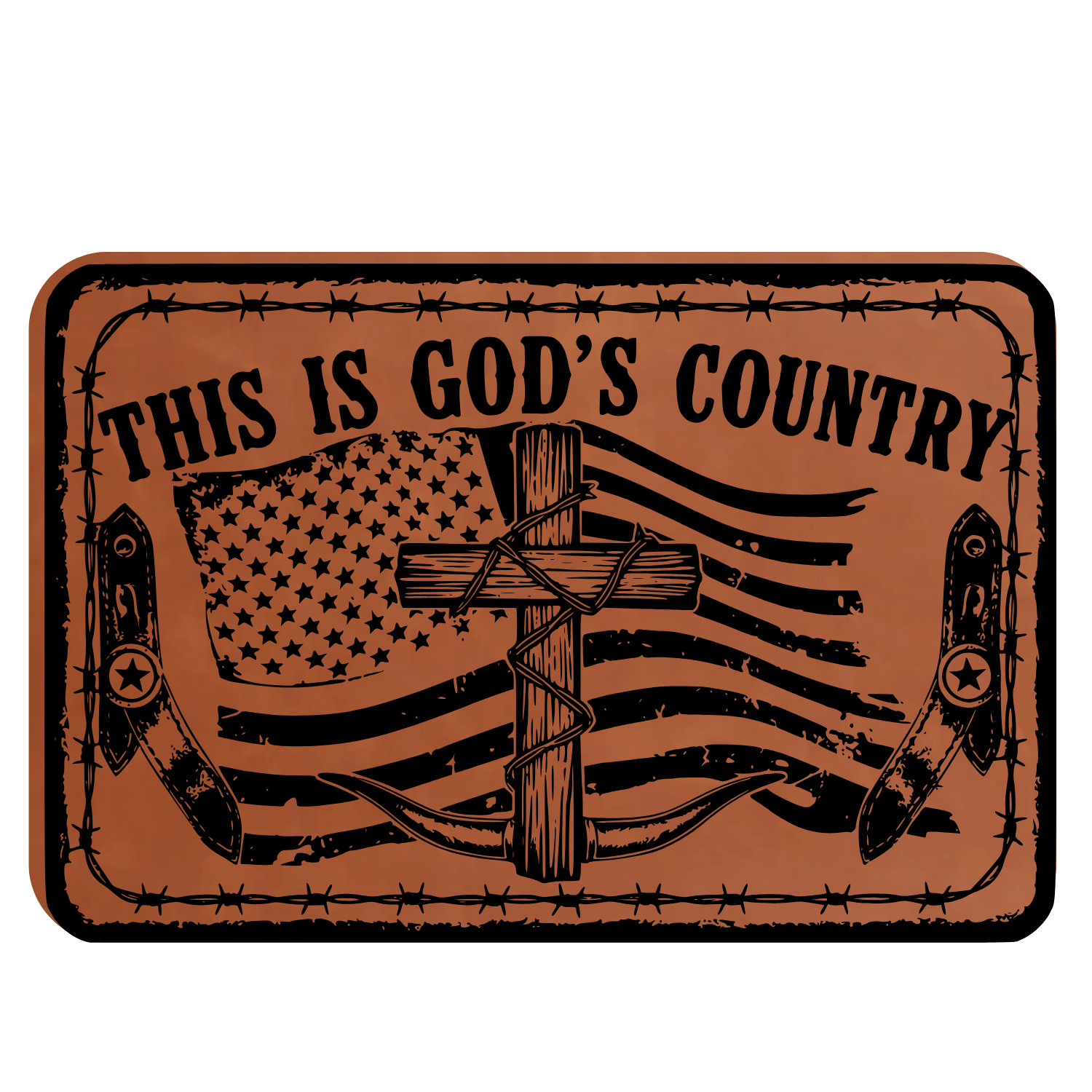 This Is God's Country  Leather Patch