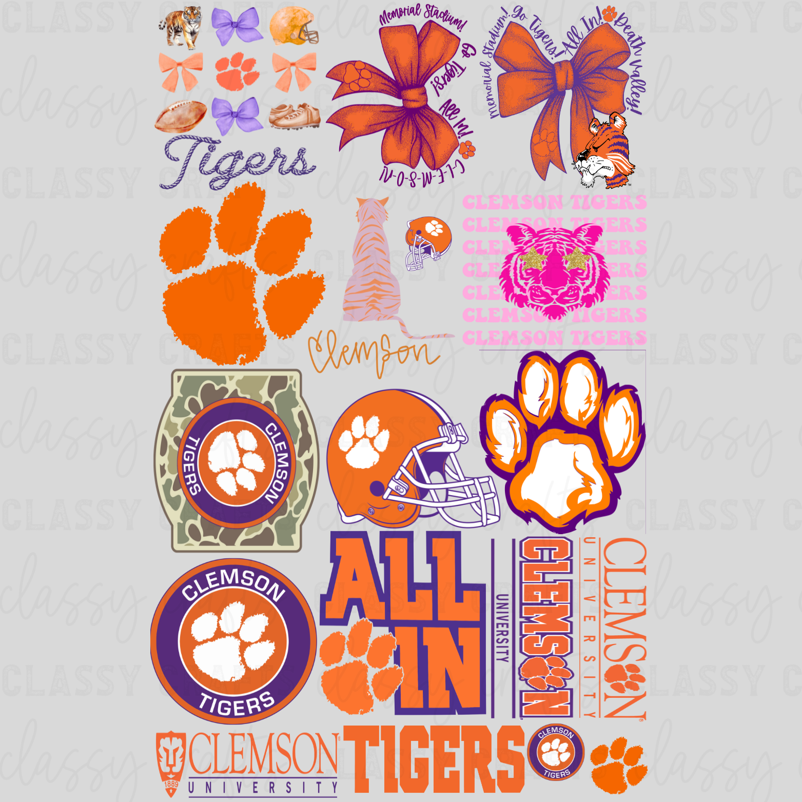 SC.Tigers Football - 30x48 -PREMADE GANG SHEET