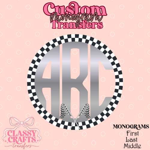 Metallic Racing - Custom Monogram Transfer