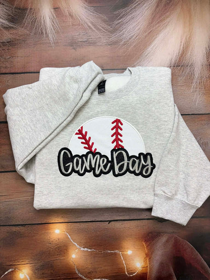 Game Day Glitter Applique Embroidery