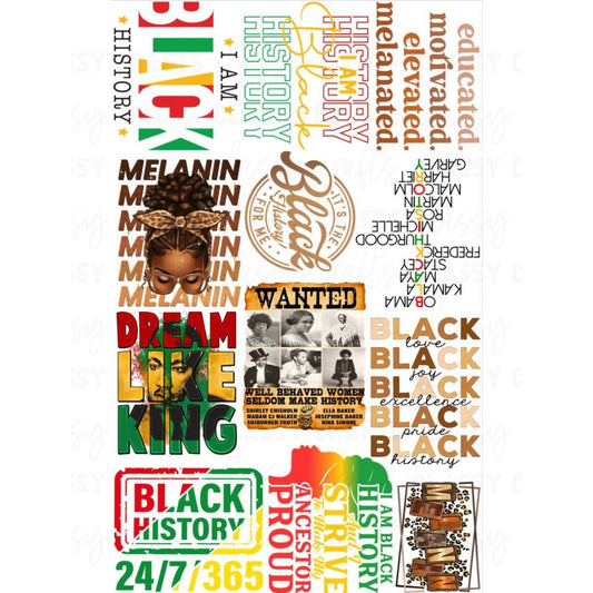Black History 1 - 30x48 - PREMADE GANG SHEET