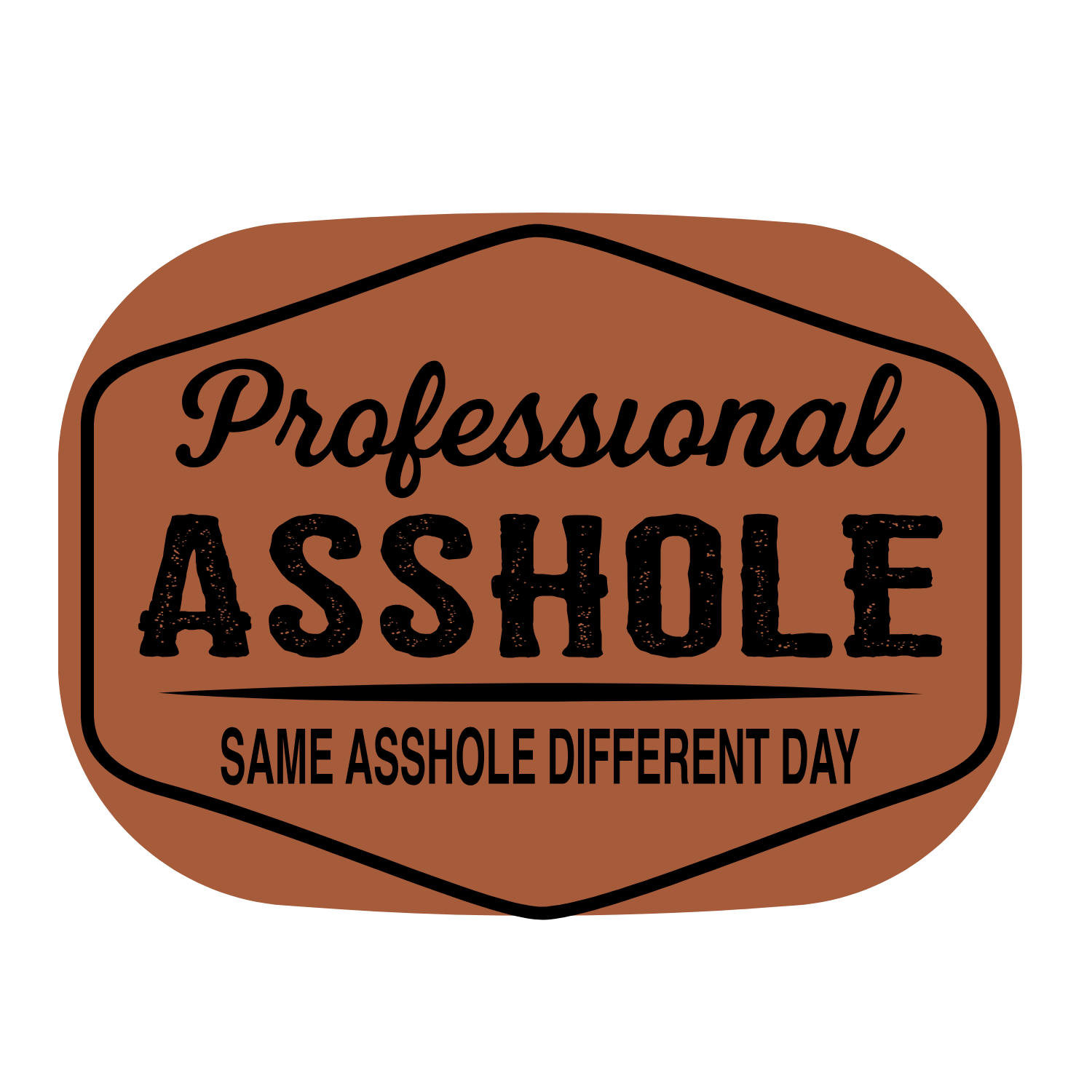 Professional Asshole Leather Patch