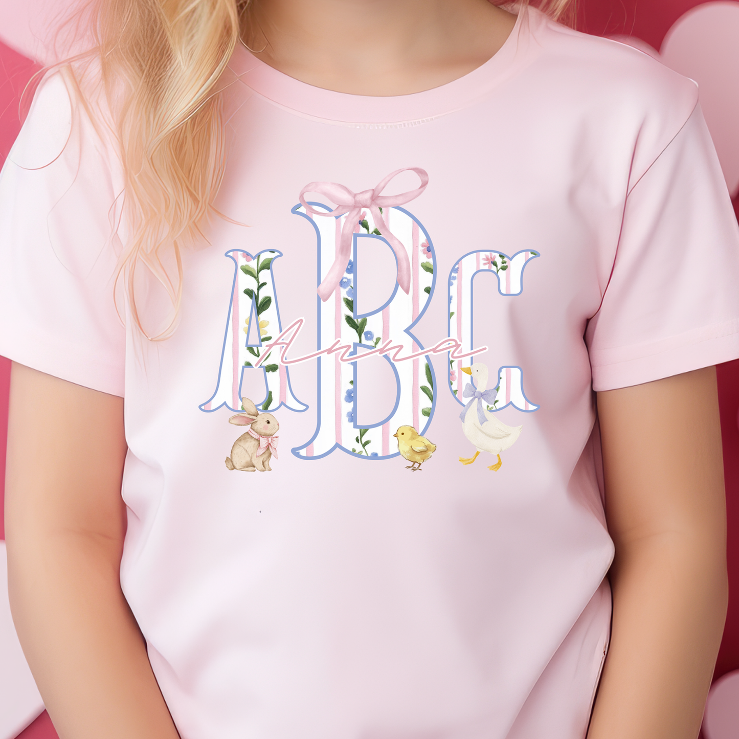 Coquette Spring Animals - Custom Monogram Transfer