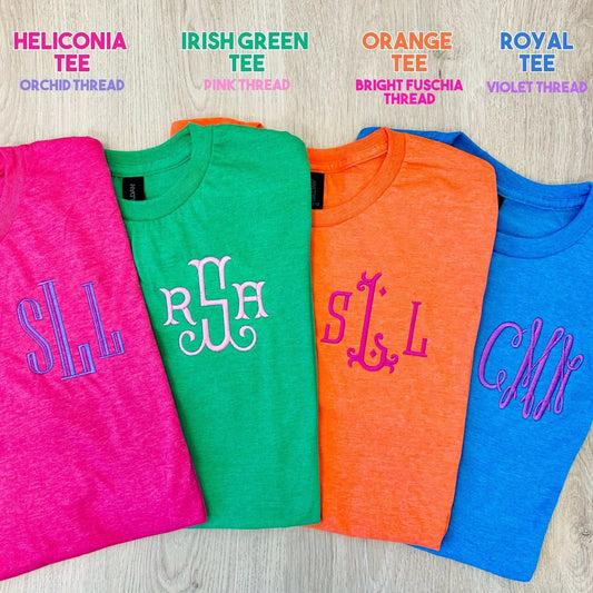 ????Gildan Bright & Boujee Monogram Tees ????