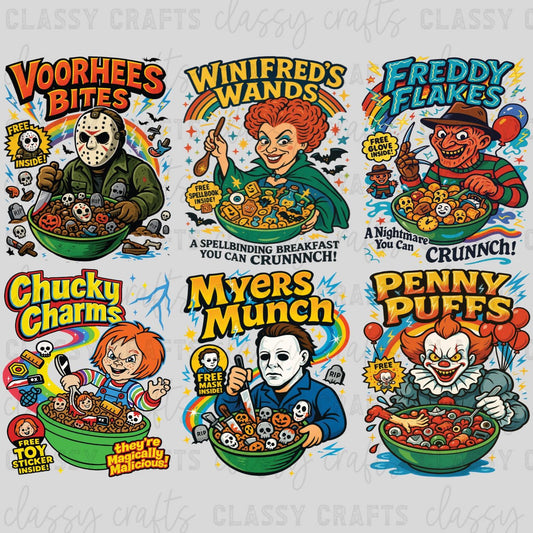 Cereal Halloween - 30x24 - PREMADE GANG SHEET