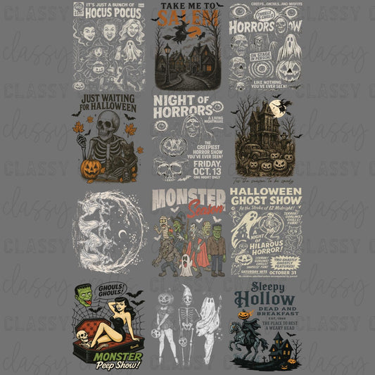 Vintage Halloween - 30x48 - PREMADE GANG SHEET