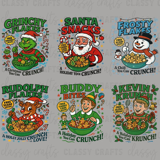 Christmas Cereal - 30x24 - PREMADE GANG SHEET