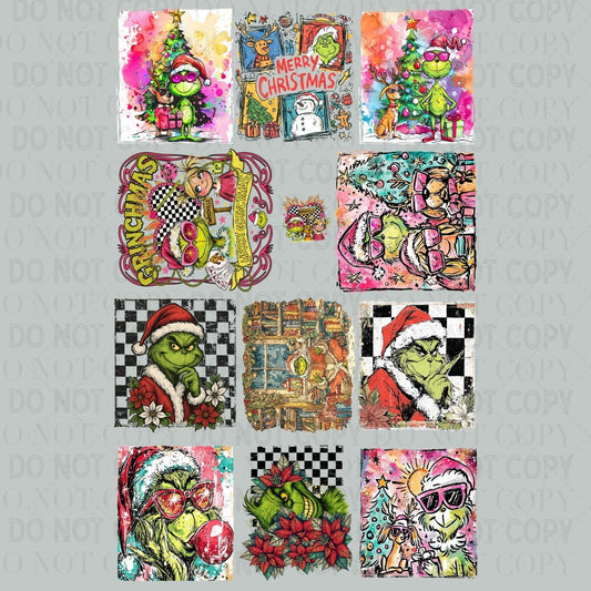 Gman Merry Christmas 30x48. - PREMADE GANG SHEET