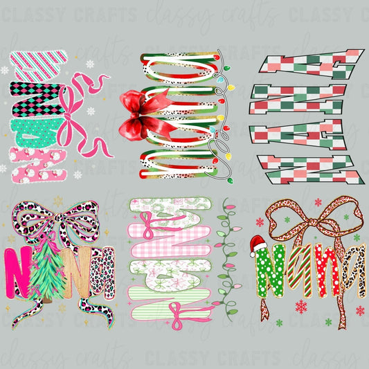 Nana Christmas 30x24 -  PREMADE GANG SHEET