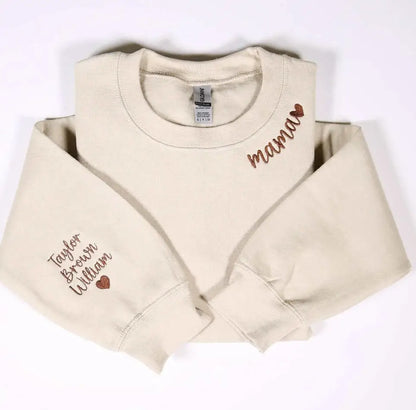 Curved Family Title With Sleeve Options