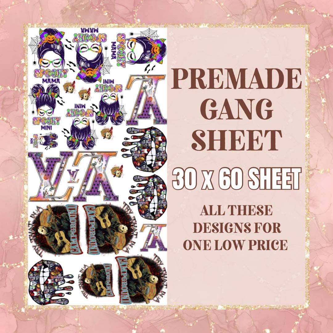 Spooky 1 - 30x60 - PRE MADE GANG SHEET