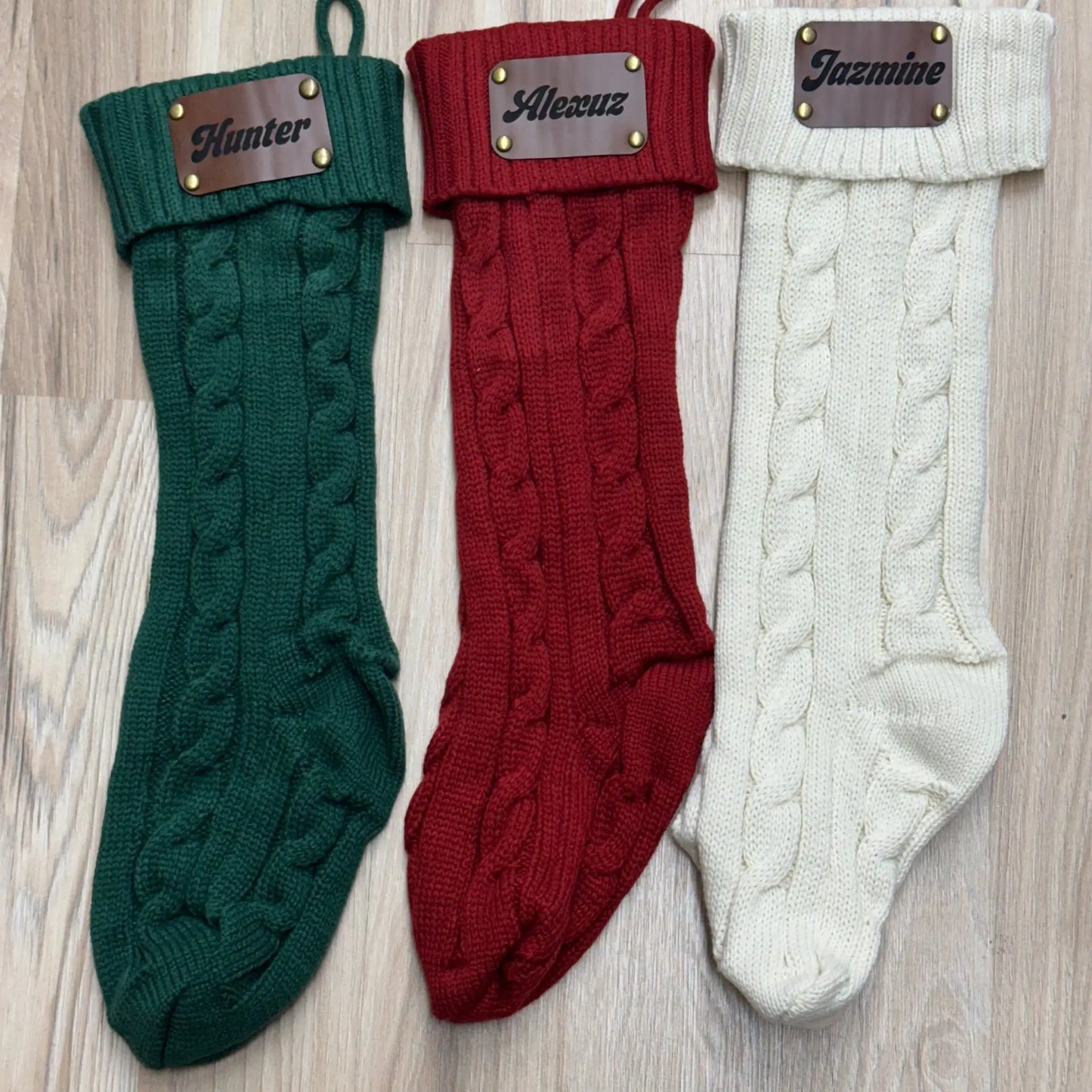 Christmas Stocking - FREE LEATHER PATCH