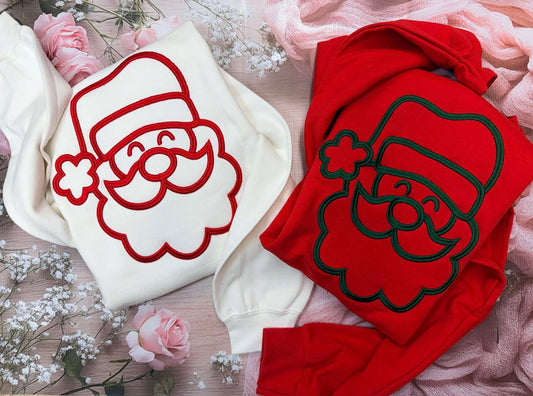 3D Puff Embroidered Santa