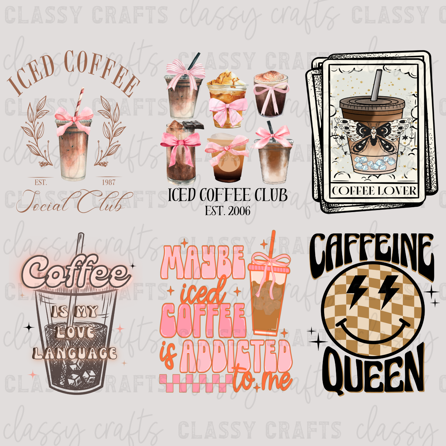 Mini Coffee - 30x24 -PREMADE GANG SHEET
