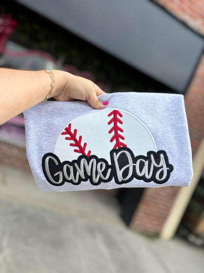 Game Day Glitter Applique Embroidery