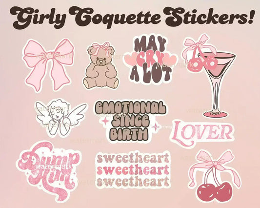 Girly Coquette Stickers