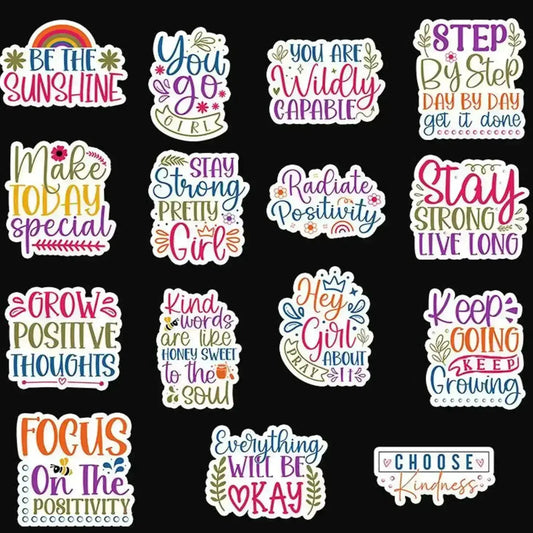 Postivie Quotes  Packaging Stickers