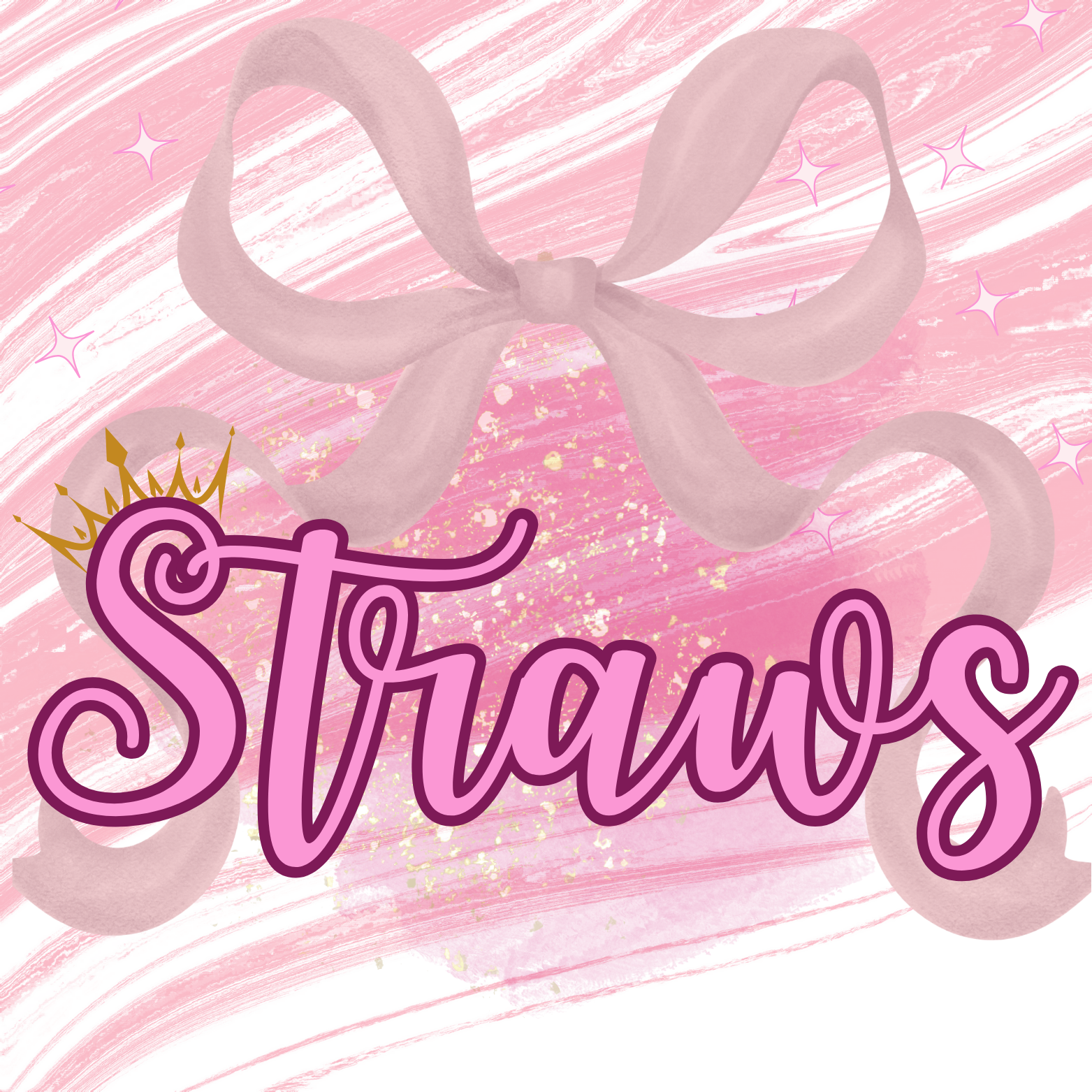 Glass, Metal & Platic Straws