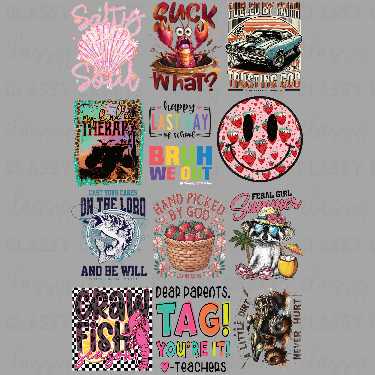 Hand Picked Misc - 30x48 - PREMADE GANG SHEET