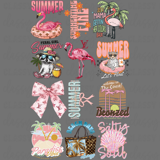 Boujee Beach Days - 30x48 - PREMADE GANG SHEET