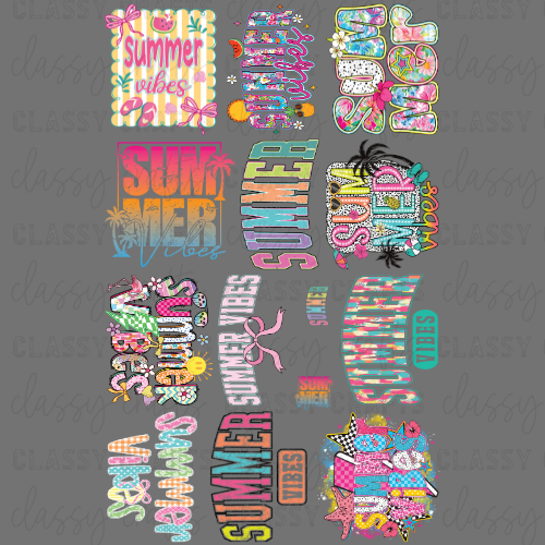 Summer Vibes - 30x48 - PREMADE GANG SHEET