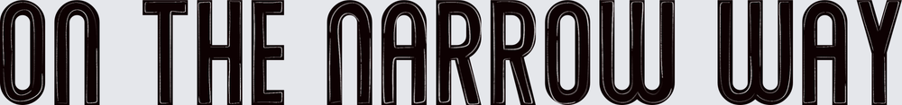 ON THE NARROW WAY Bold Typography Message (DTF)