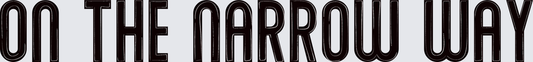 ON THE NARROW WAY Bold Typography Message (DTF)