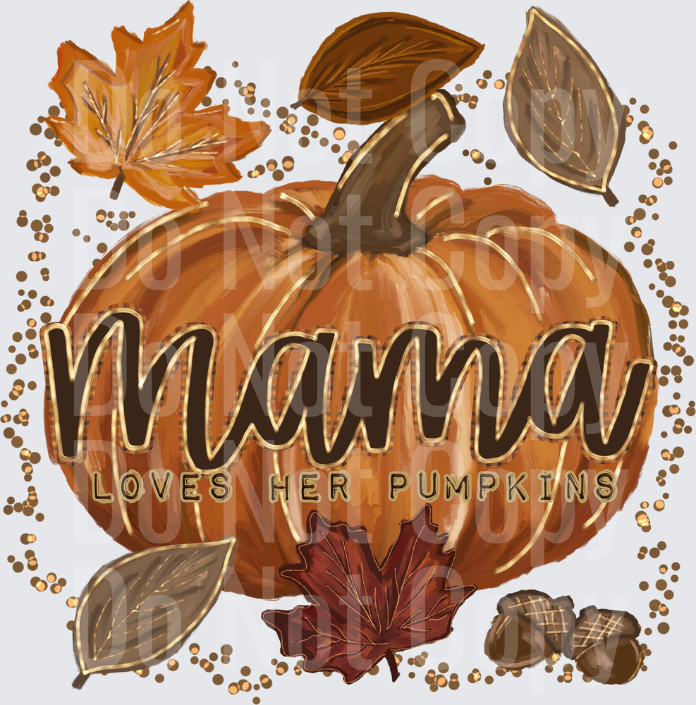 mama loves pumpkins (DTF)