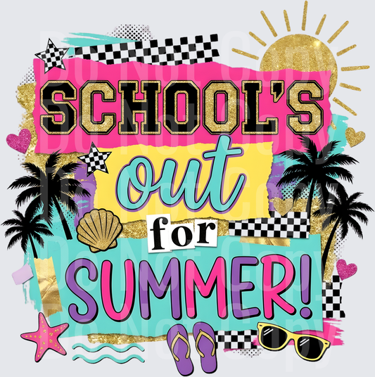 schools out for summer DTF