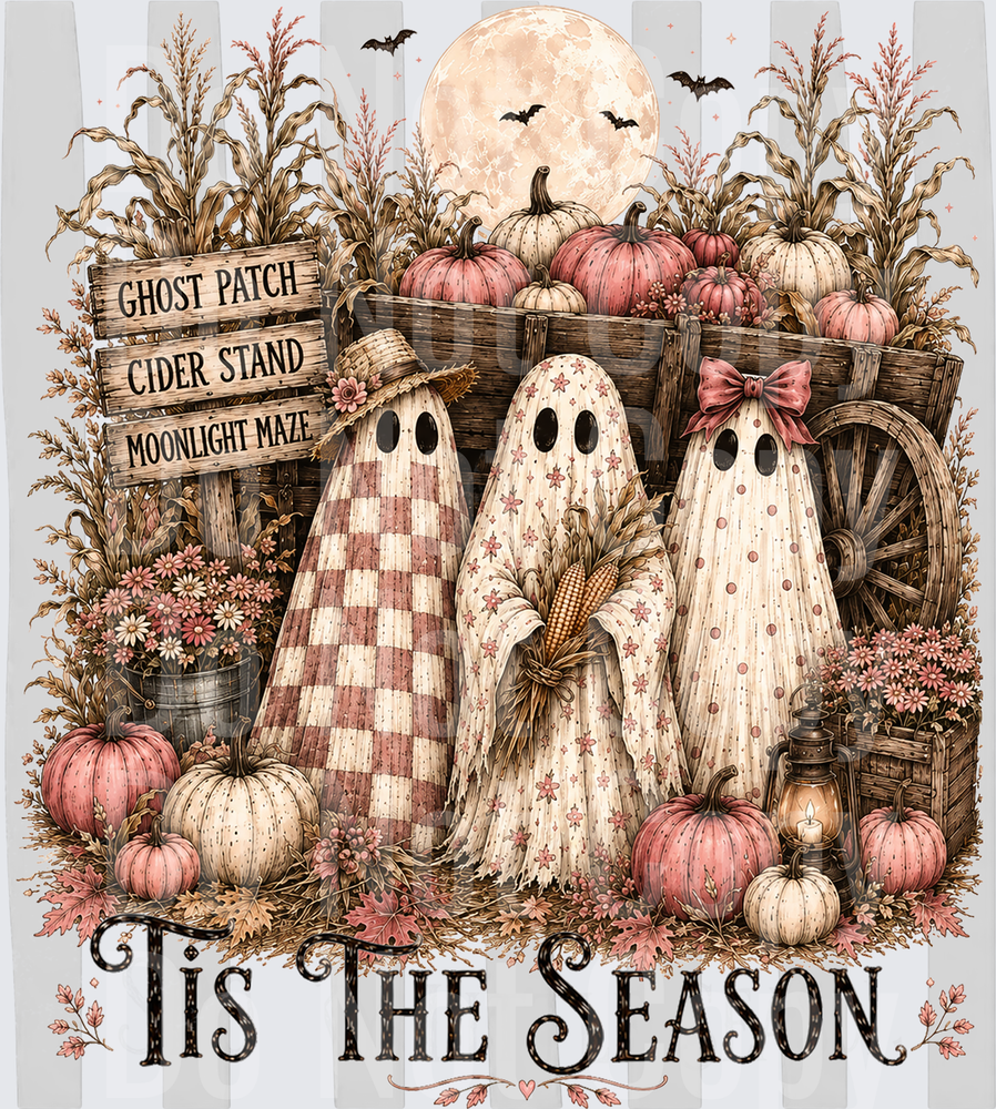 Tis The Season Farmhouse Ghost Patch Fall Harvest (DTF)