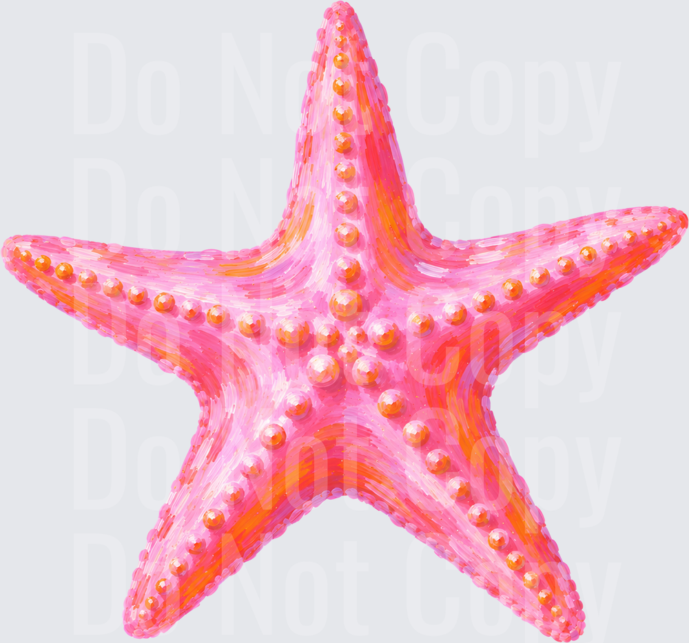 STARFISH PINK BRUSH (DTF)