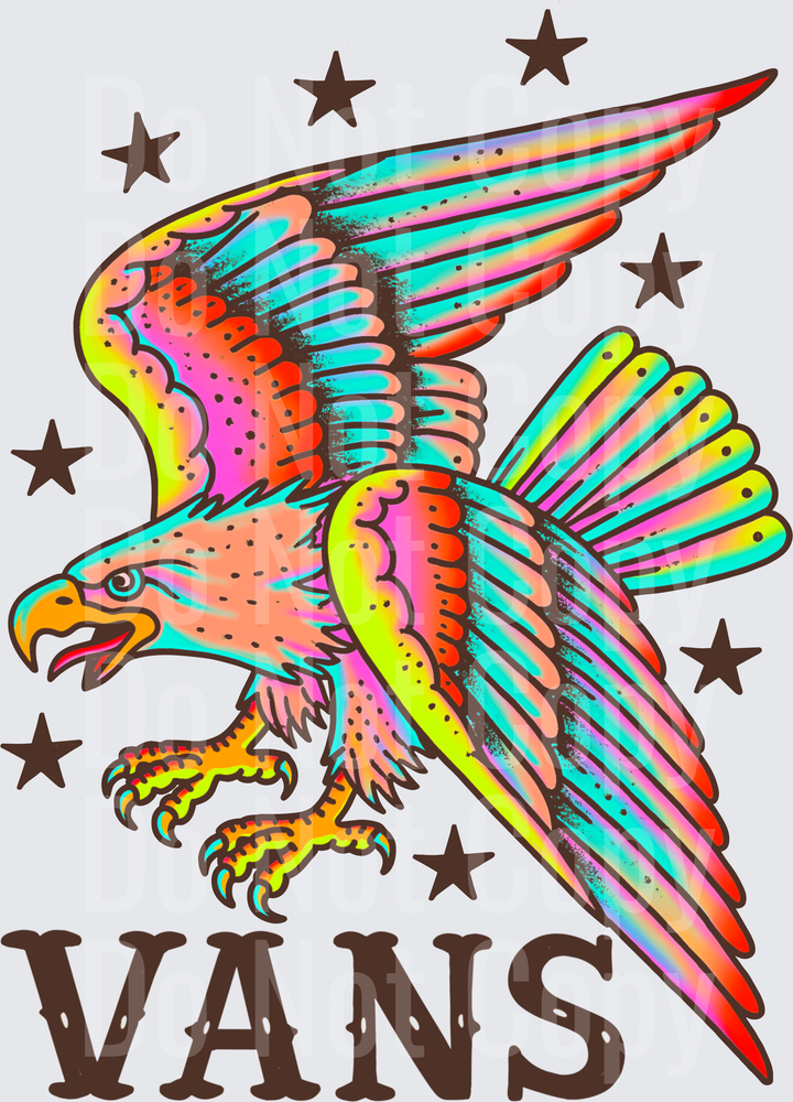 Colorful Logo Bird Brown (DTF)
