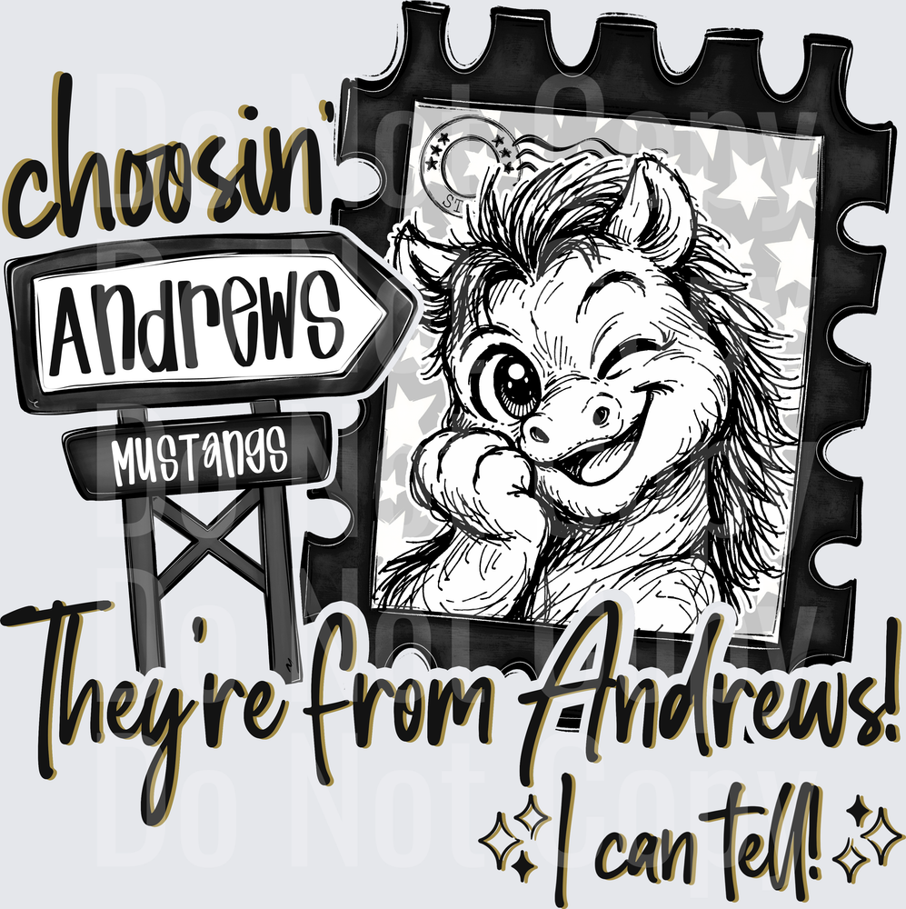 Choosin Andrews Mustangs (DTF)