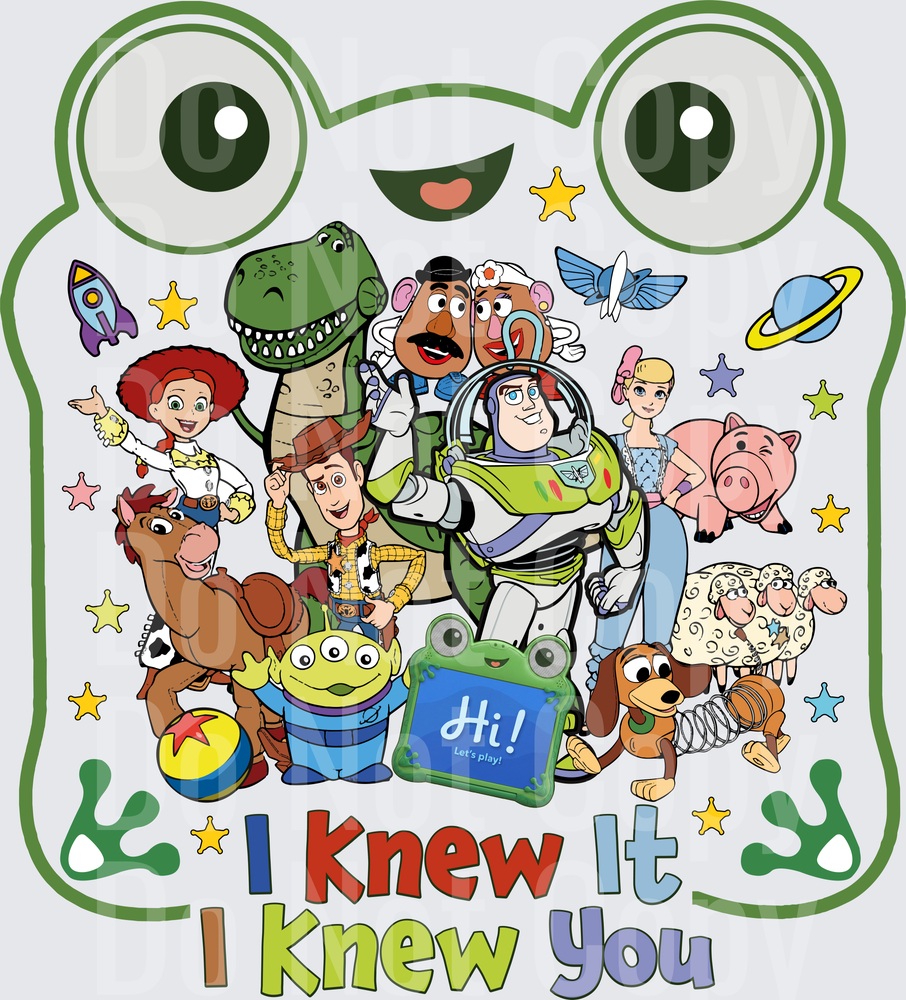 Toy Friends Group Frog Frame I Knew It I Knew You (DTF)