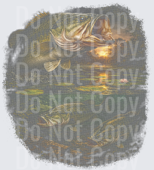 Fish Halftone Design - DTF