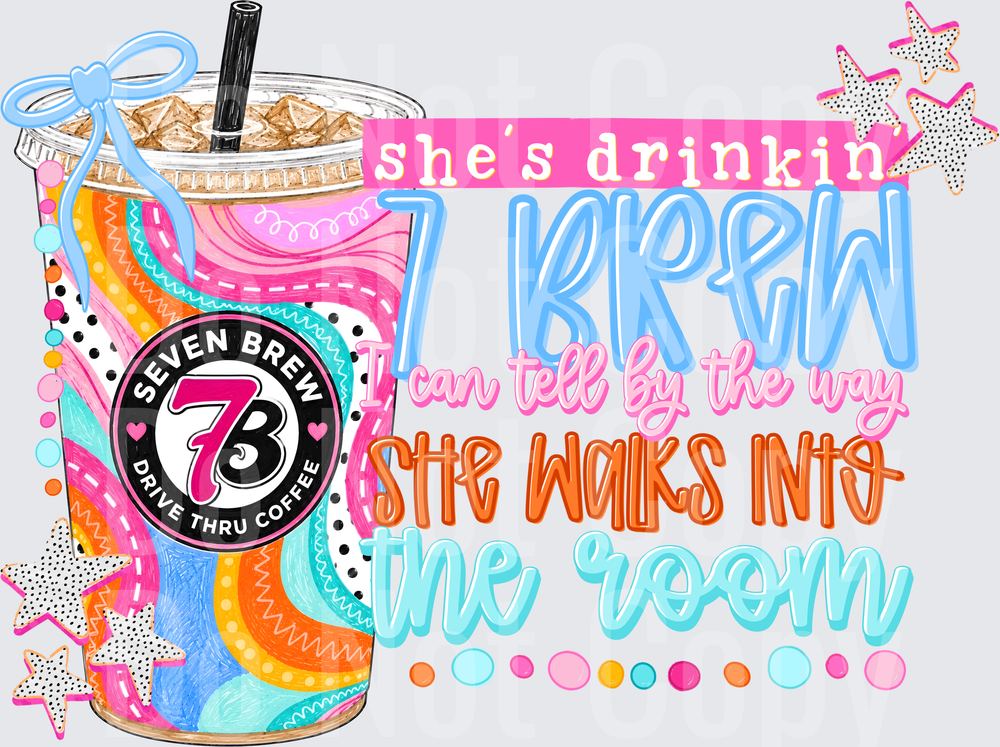 Shes Drinkin Brew (DTF)