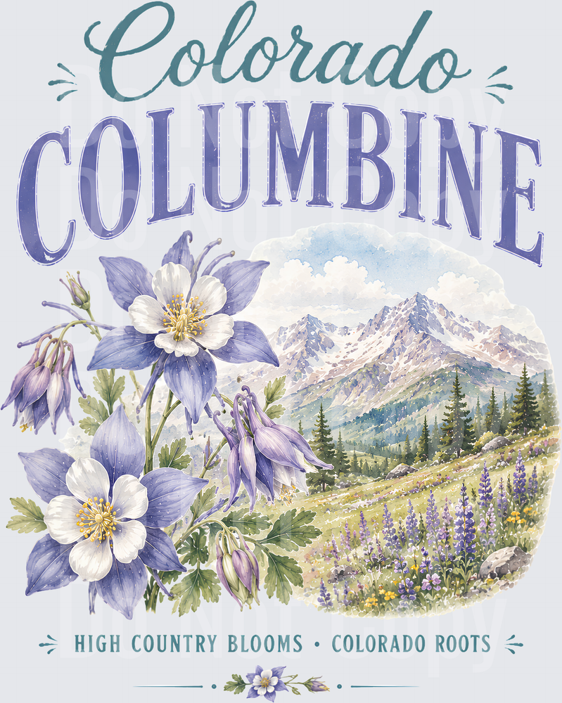 Colorado Columbine  (DTF)