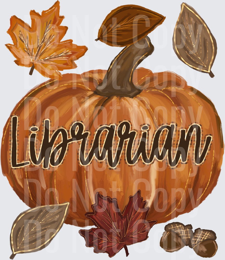Librarian Pumpkin (DTF)