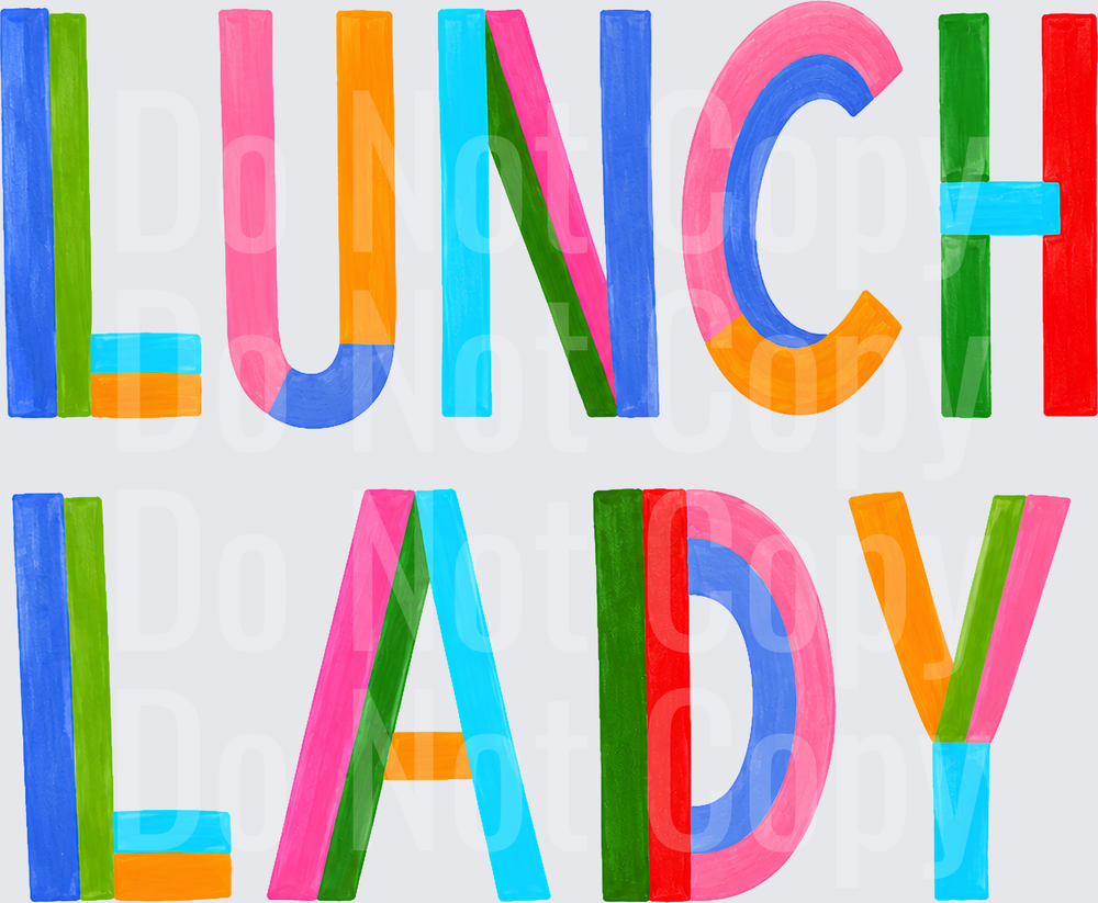 LUNCH LADY COLORBLOCK (DTF)