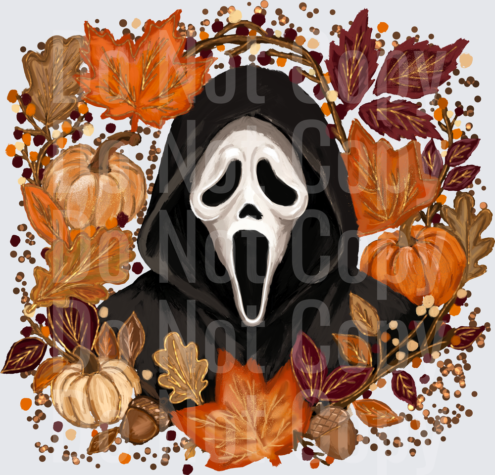 ghost fall wreath