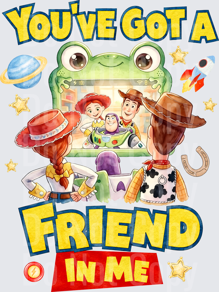 Cowboy Friends Video Call You've Got A Friend In Me (DTF)