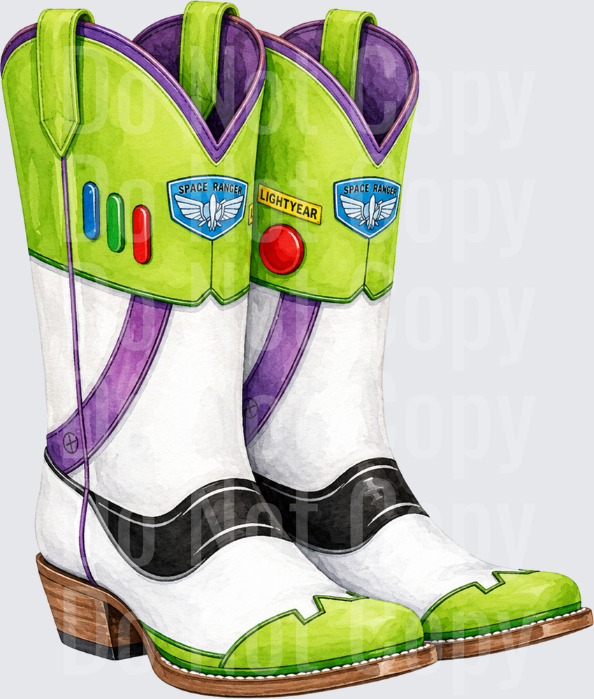 Space Man Boots (DTF)